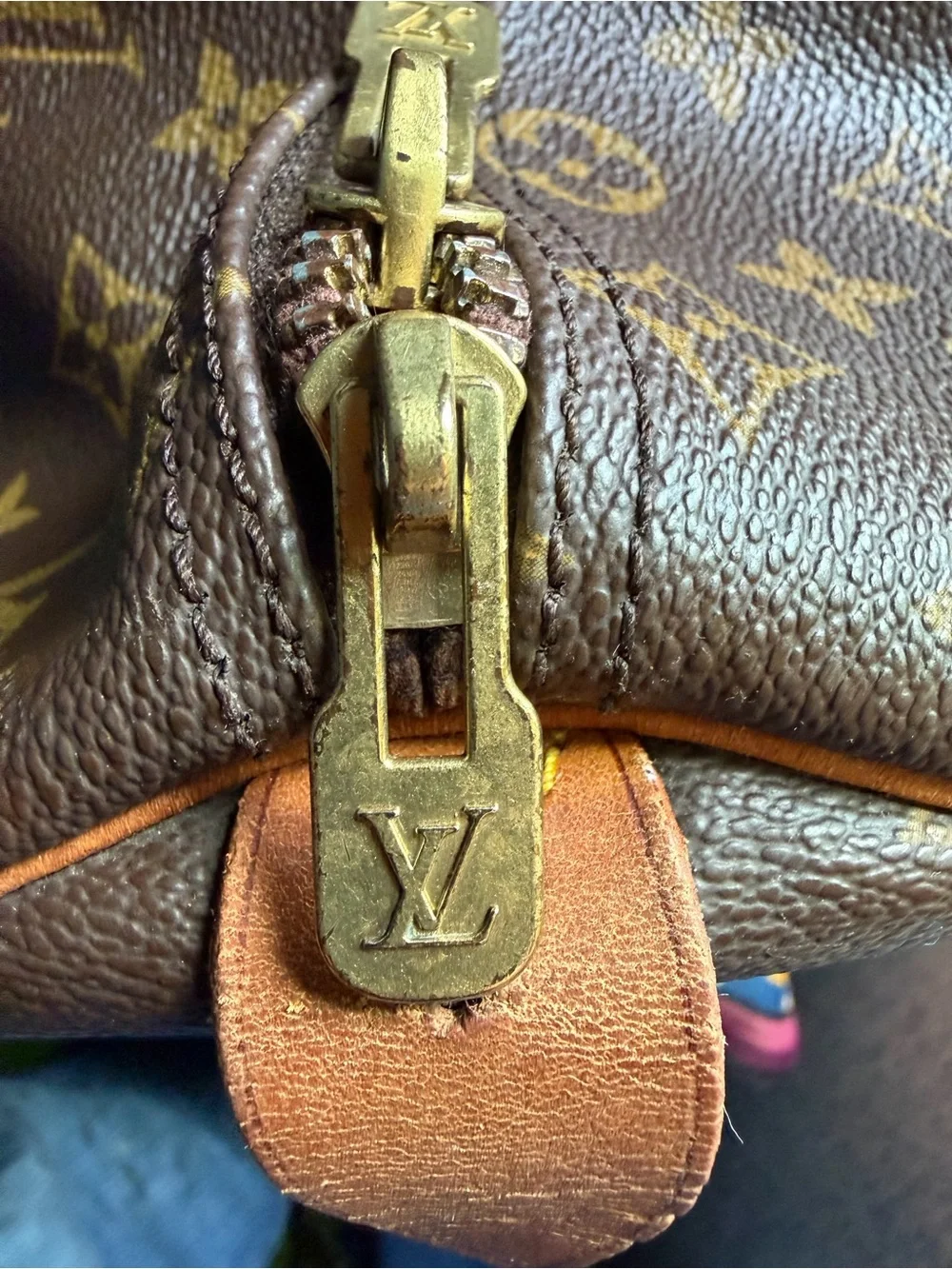 Louis Vuitton Monogram Canvas Keepall-Style 45 Travel Bag in Brown